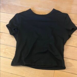 SHEIN Black Short Sleeve Tee